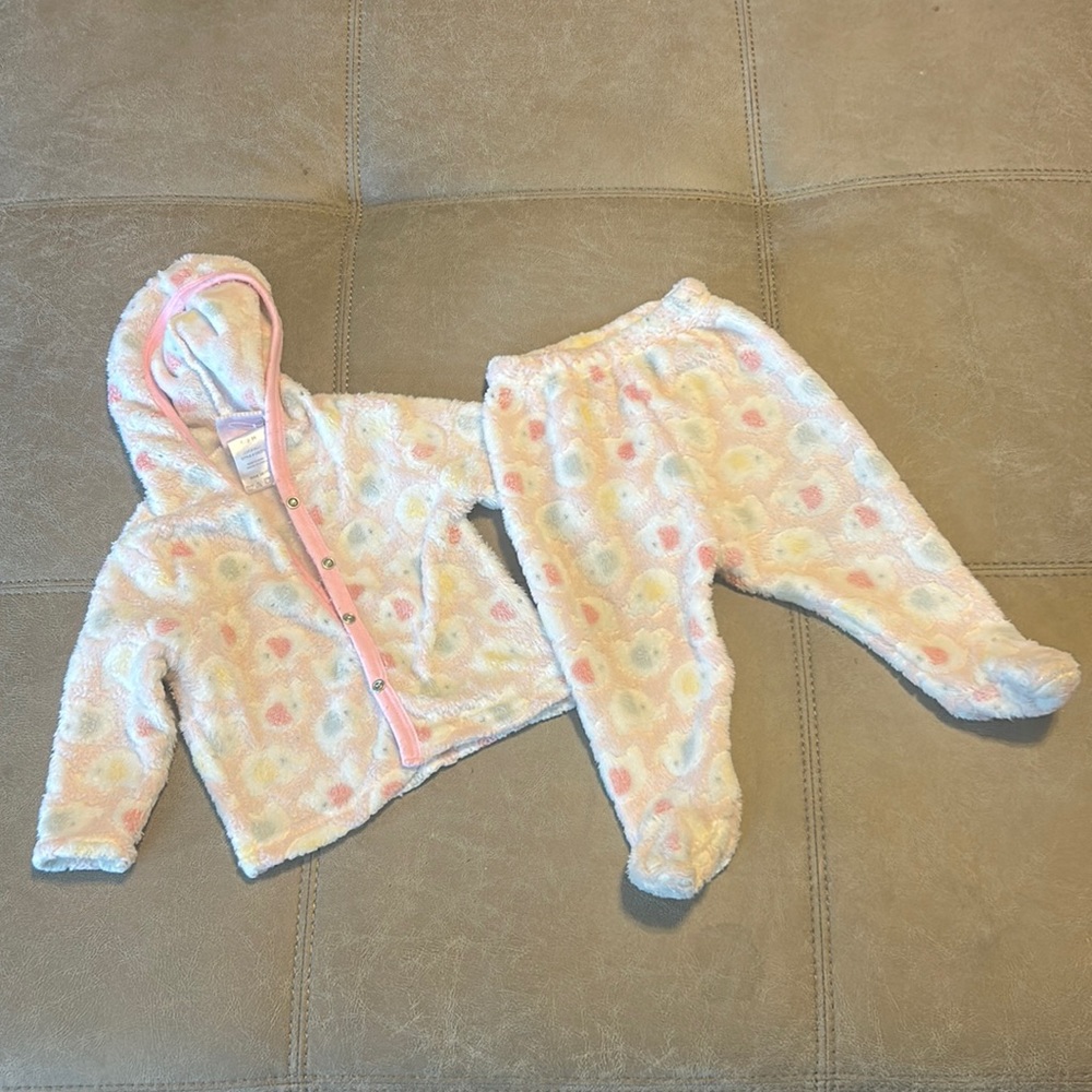 Baby Girl Elephant Fleece Outfit